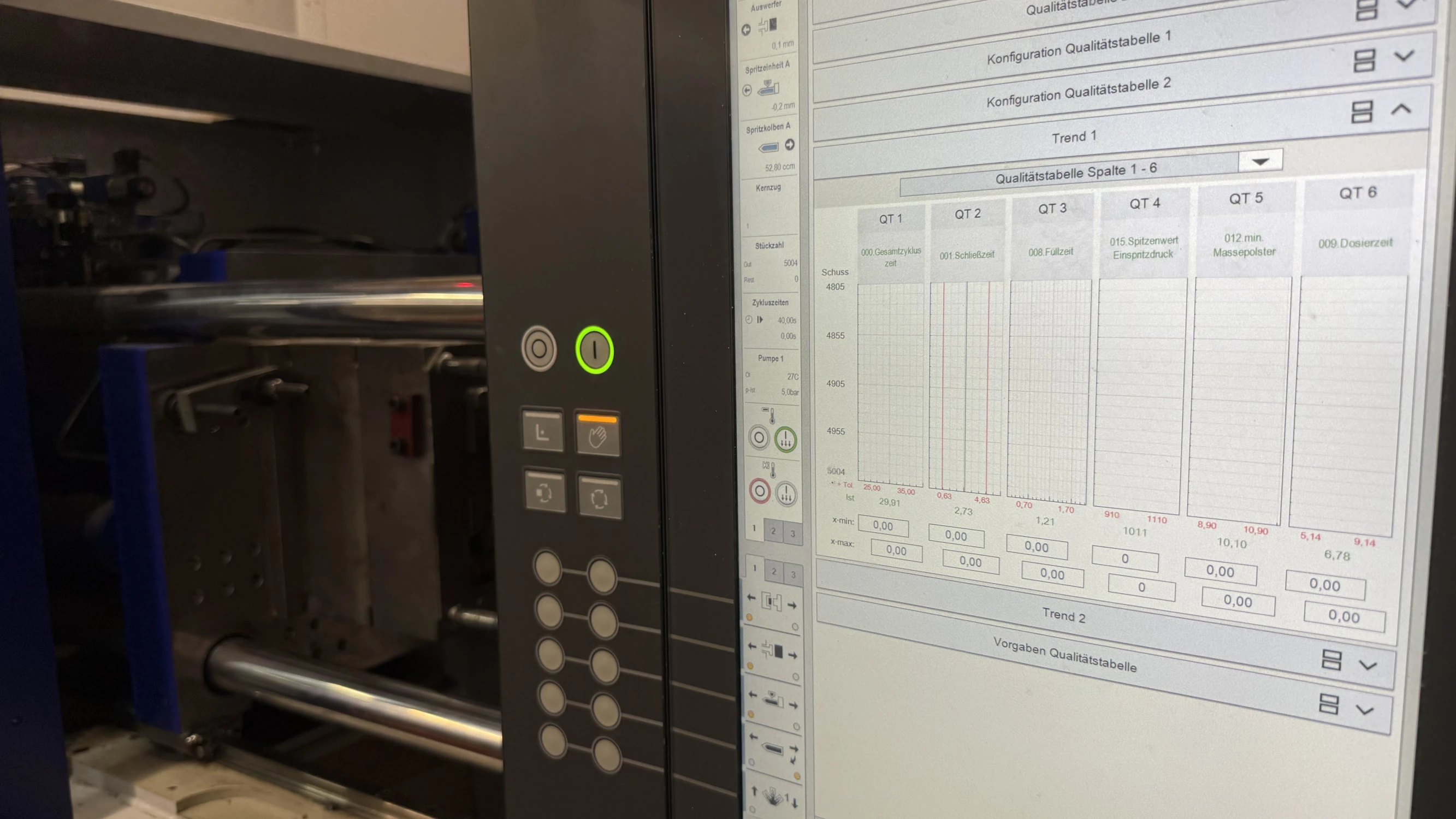 Machine with 600 kN Clamping force