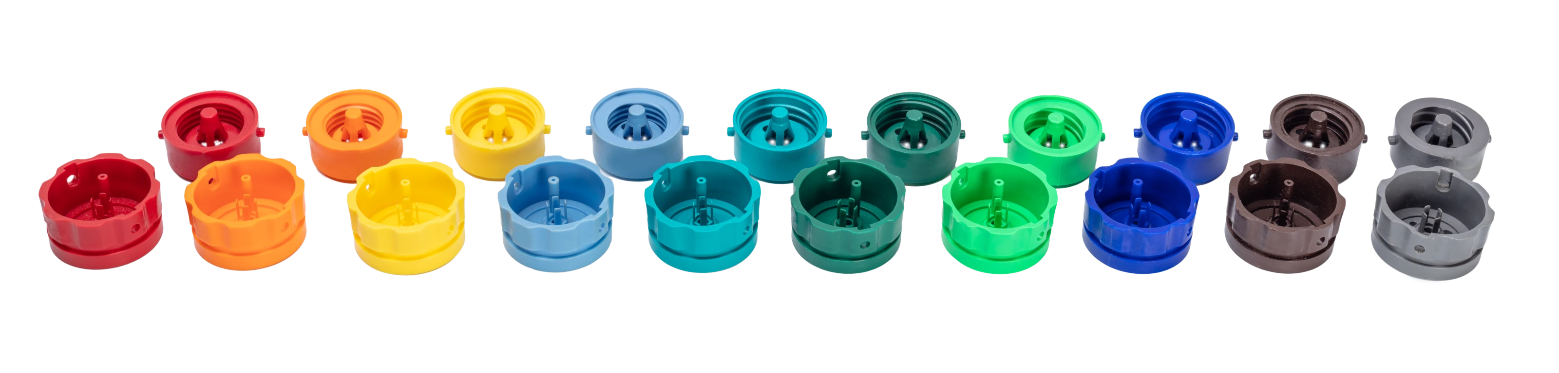 internal threads with color coding