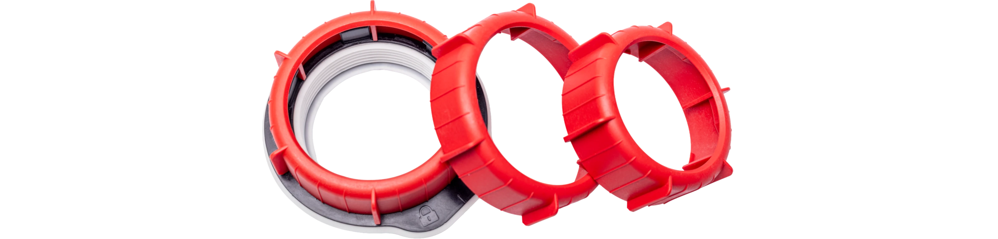 2K ring with assembled union ring