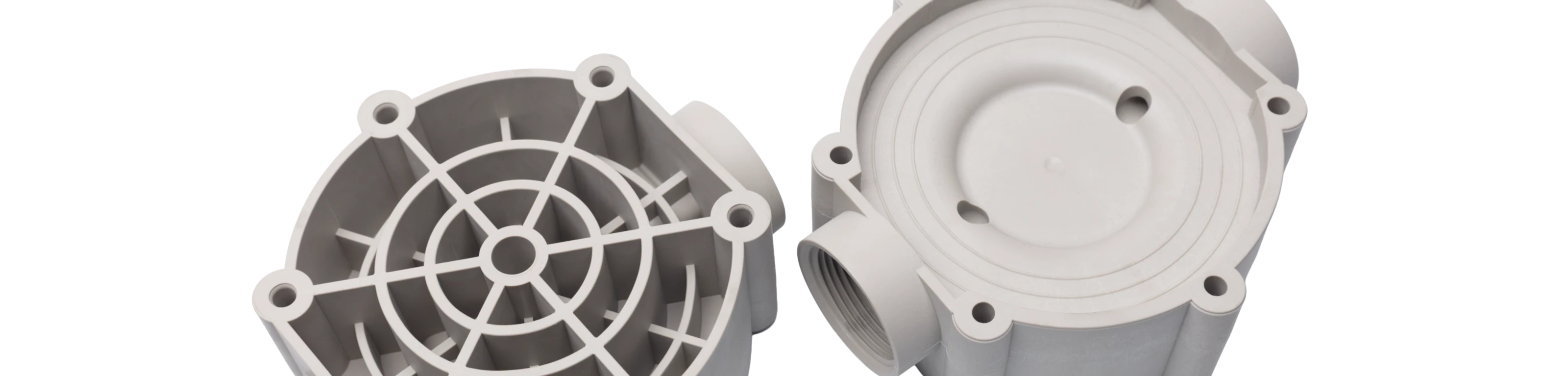 Thick-walled technical component with internal thread